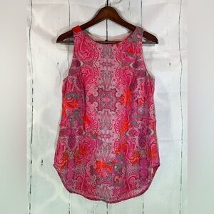 Cabi Jubilee Blouse Womens Paisley Print Dressy Sleeveless Floral Tank Top Sz S